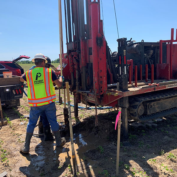 man using drill machine